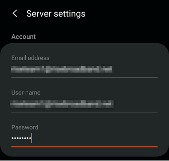 Android Server Settings
